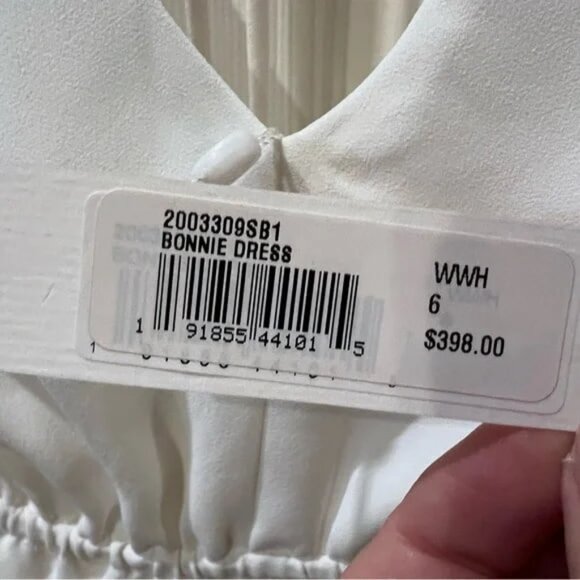 Trina Turk White Long Sleeve Dress - Picture 6 of 6